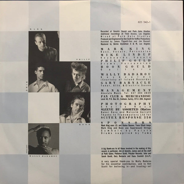 Level 42 : True Colours (LP, Album)