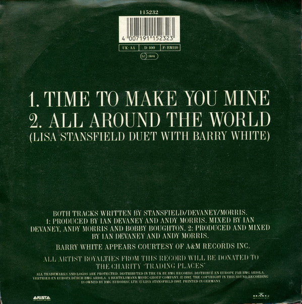 Lisa Stansfield : Time To Make You Mine (7", Single)