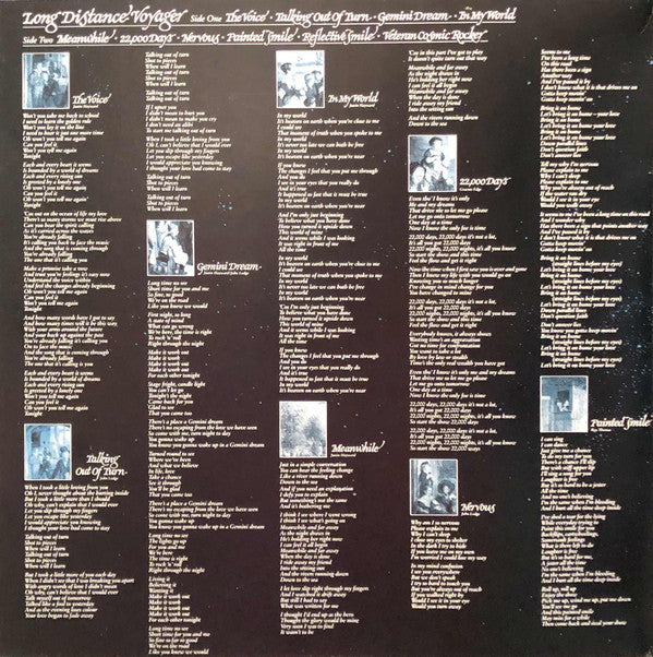 The Moody Blues : Long Distance Voyager (LP, Album, Gat)