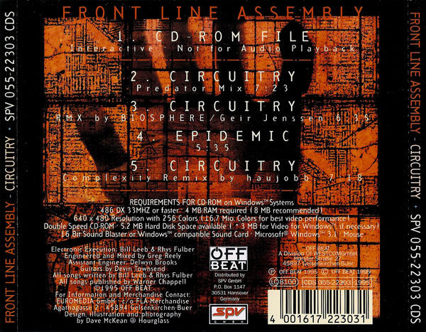 Front Line Assembly : Circuitry (CD, Single, Enh)