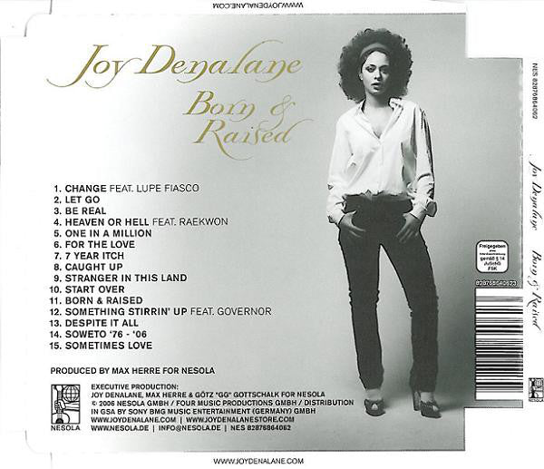 Joy Denalane : Born & Raised (CD, Album + DVD, PAL + Ltd, Sup)