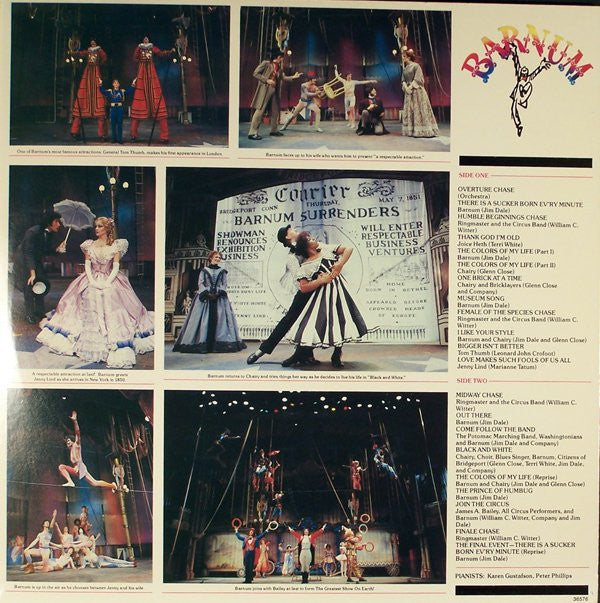 Jim Dale : Barnum (The New Musical) (LP, Album, Gat)
