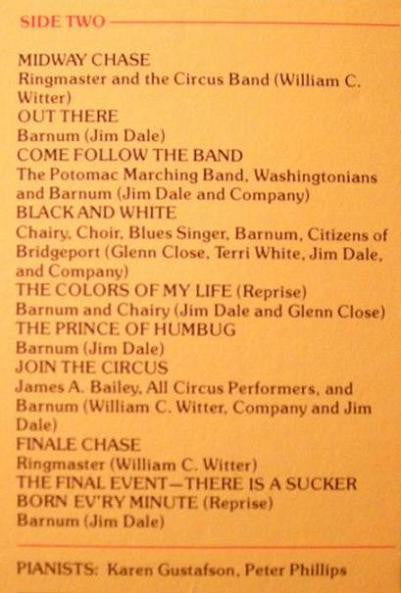 Jim Dale : Barnum (The New Musical) (LP, Album, Gat)