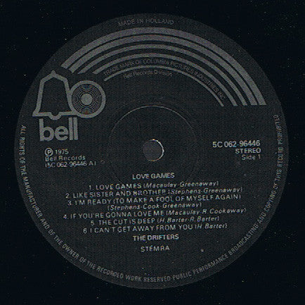 The Drifters : Love Games (LP, Album)