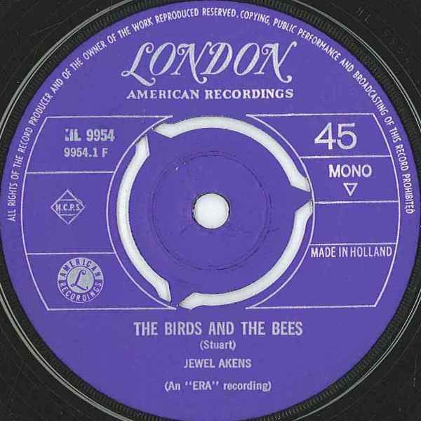 Jewel Akens : The Birds And The Bees (7", Single, Mono, Blu)