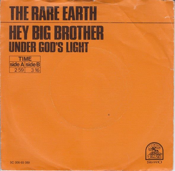 The Rare Earth* : Hey Big Brother (7", Single)