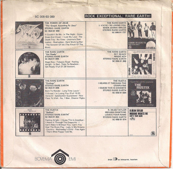 The Rare Earth* : Hey Big Brother (7", Single)