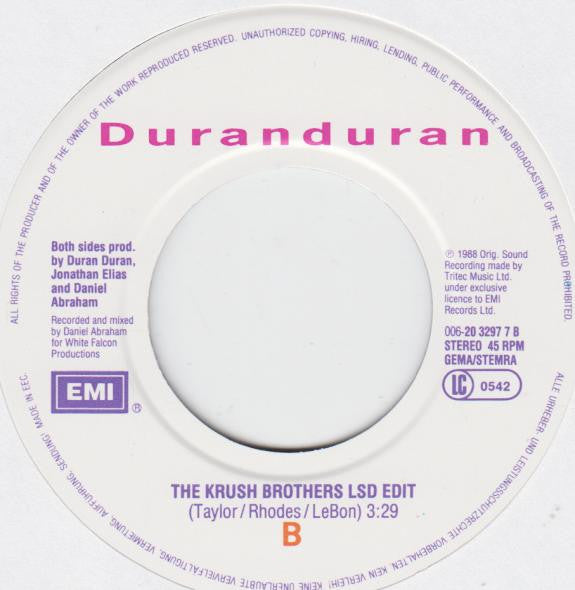 Duranduran* : Do You Believe In Shame? (7", Single)