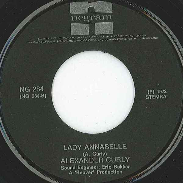 Alexander Curly : I'll Never Drink Again (7", Single, Bla)