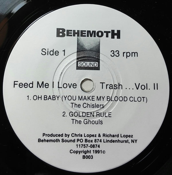 Various : Feed Me I Love Trash Vol. 2 (7", EP, Comp, Num)