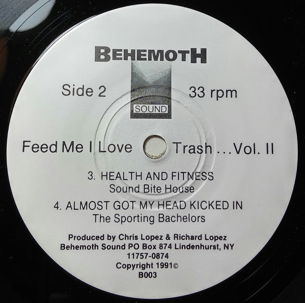 Various : Feed Me I Love Trash Vol. 2 (7", EP, Comp, Num)
