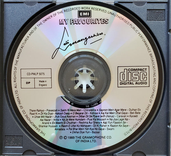 Lata Mangeshkar : My Favourites (CD, Comp)