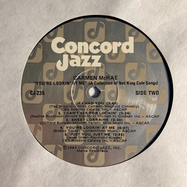 Carmen McRae : You're Lookin' At Me (LP, Album)