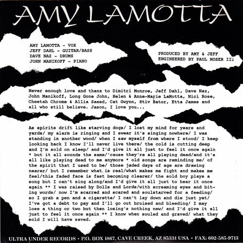 Amy Lamotta : Playing Dead / Look At Me (7", Single)