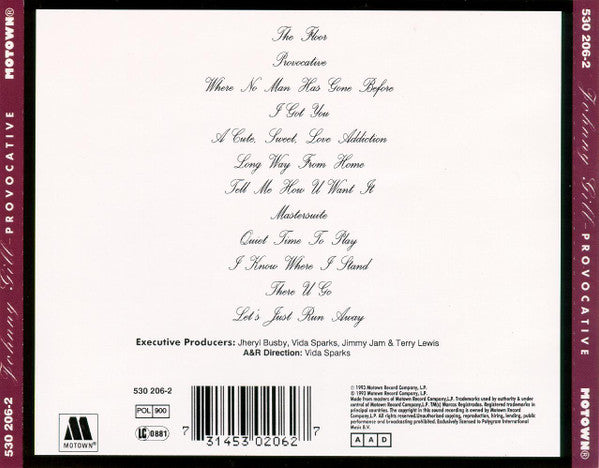 Johnny Gill : Provocative (CD, Album, RP)