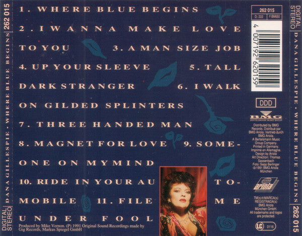 Dana Gillespie : Where Blue Begins (CD, Album)