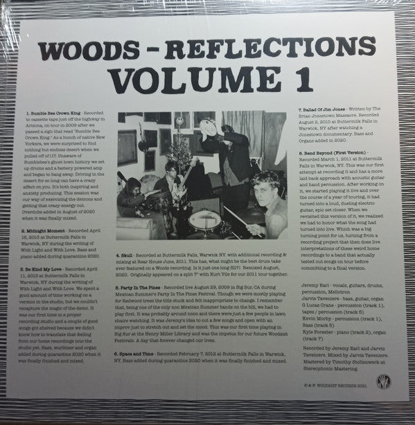 Woods (2) : Reflections Vol. 1 (Bumble Bee Crown King) (LP, Album, Comp, Yel)