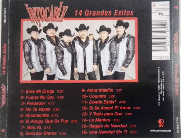 Intocable : 14 Grandes Exitos (CD, Album, Comp)