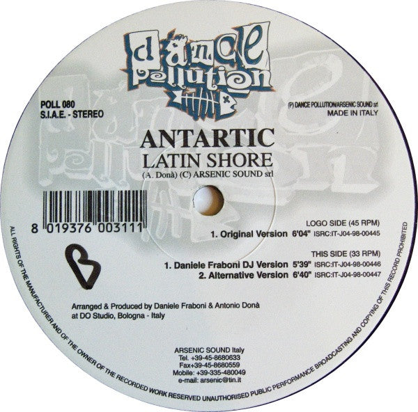 Antartic : Latin Shore (12")