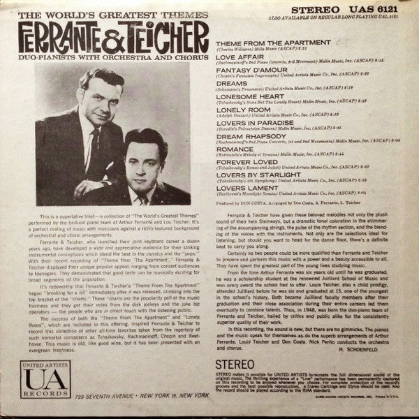 Ferrante & Teicher : The World's Greatest Themes (LP, Album)