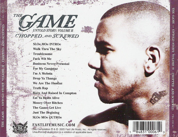 The Game (2) : Untold Story: Volume II - Chopped And Screwed (CD, Comp)