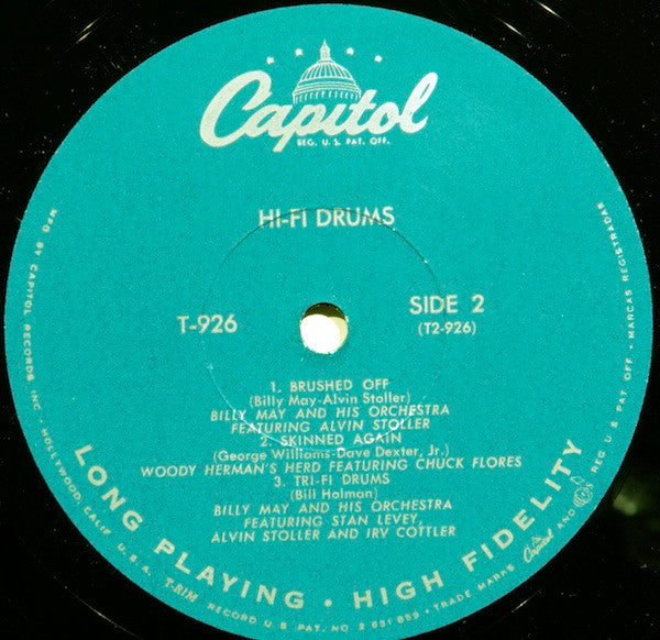 Various : Hi-Fi Drums (LP, Album, Comp, Mono)