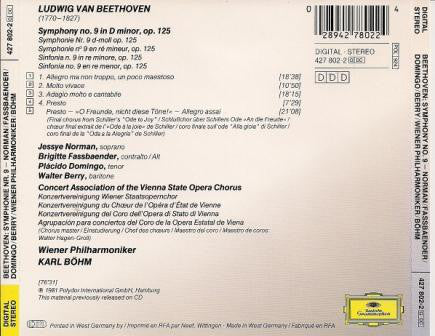 Ludwig van Beethoven – Jessye Norman / Brigitte Fassbaender / Placido Domingo / Walter Berry / Wiener Philharmoniker / Karl Böhm : Symphony No. 9 In D Minor, Op. 125 (CD, Album, Ltd)