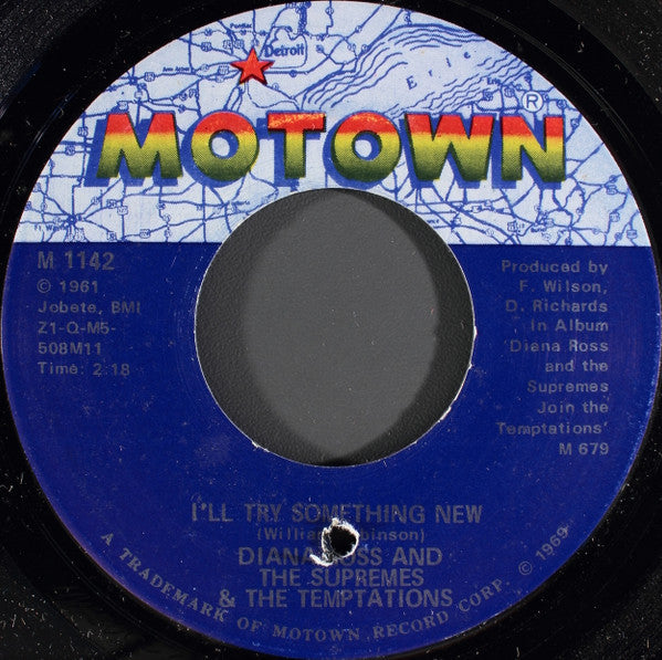 The Supremes & The Temptations : I'll Try Something New (7", Single, Ame)