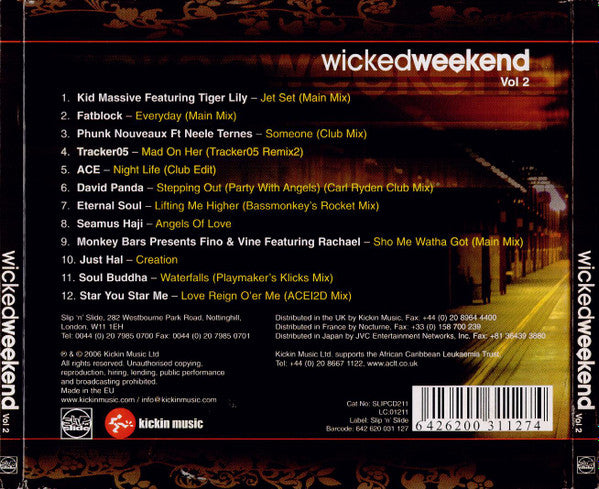 Various : Wicked Weekend Vol. 2 (CD, Comp, Mixed)