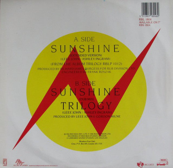 Imagination : Sunshine / Streetmix (12", Single + 12")