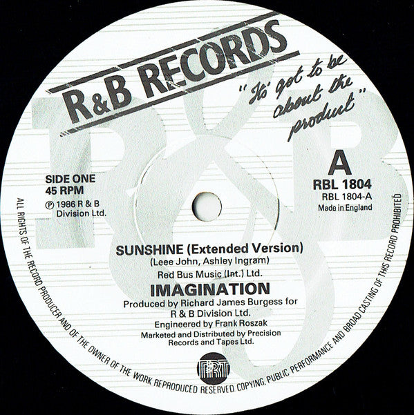 Imagination : Sunshine / Streetmix (12", Single + 12")
