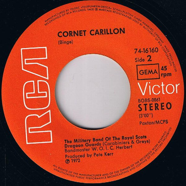 The Military Band Of The Royal Scots Dragoon Guards* : Amazing Grace (7", Single)