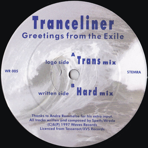 Tranceliner : Greetings From The Exile (12", RE)