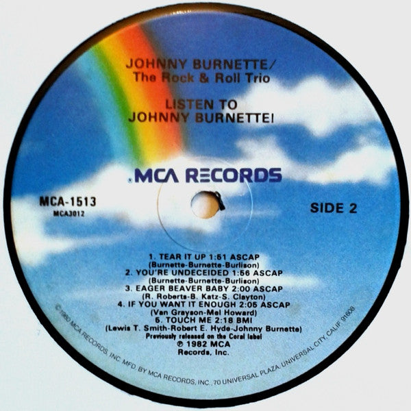 Johnny Burnette / The Rock & Roll Trio* : Listen To Johnny Burnette! (LP, Comp)