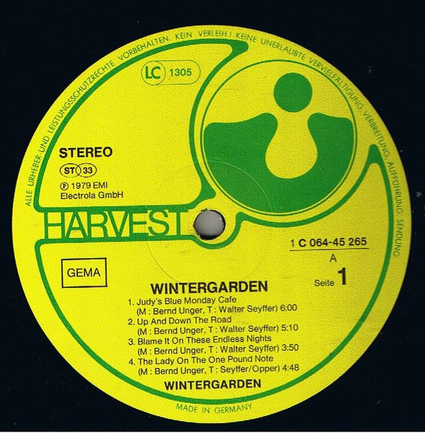 Wintergarden : Wintergarden (LP, Album)