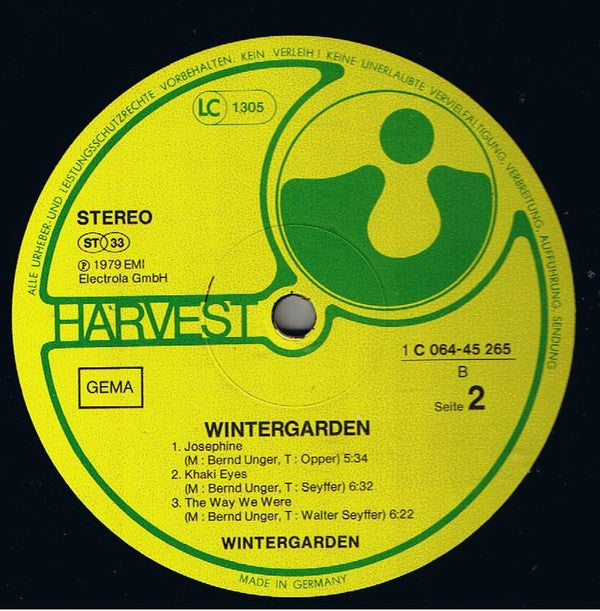 Wintergarden : Wintergarden (LP, Album)