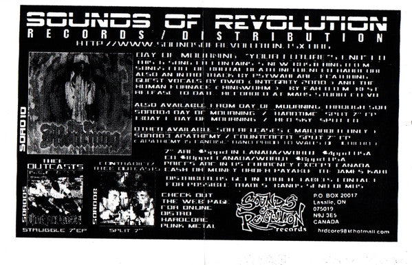 Contradict (2) / Thee Outcasts : Potential For Something More (7", Whi)