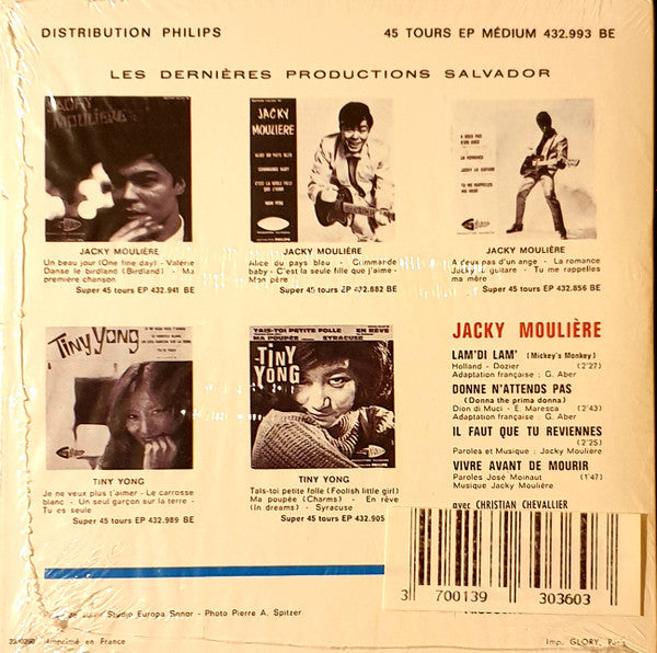 Jacky Moulière : Lam'di'lam' = Mickey's Monkey (CD, EP)