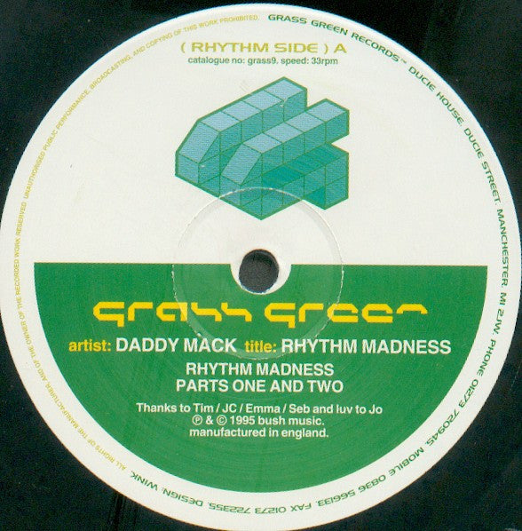 Daddy Mack : Rhythm Madness (12")