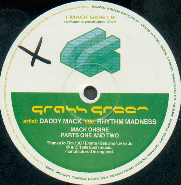 Daddy Mack : Rhythm Madness (12")