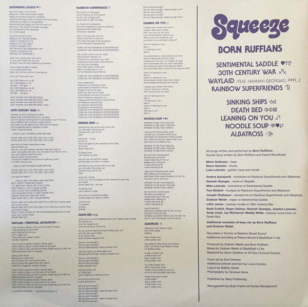 Born Ruffians : Squeeze (LP, Album, RSD, Red)