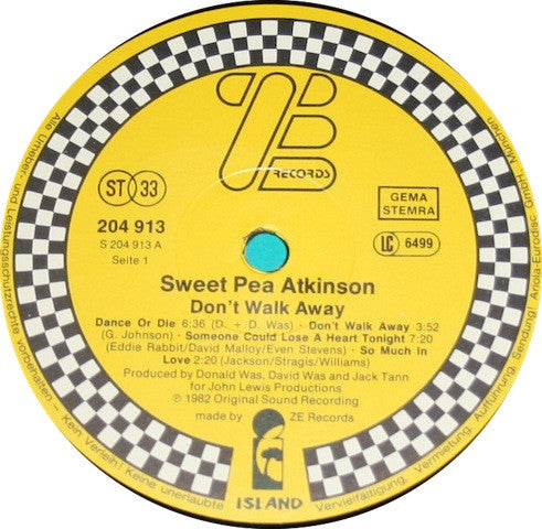 Sweet Pea Atkinson : Don't Walk Away (LP, Album)