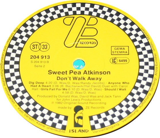 Sweet Pea Atkinson : Don't Walk Away (LP, Album)