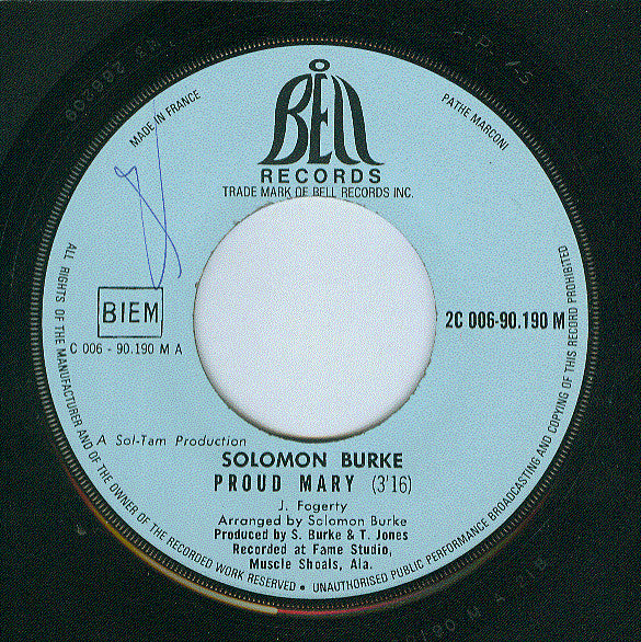 Solomon Burke : Proud Mary (7", Single)