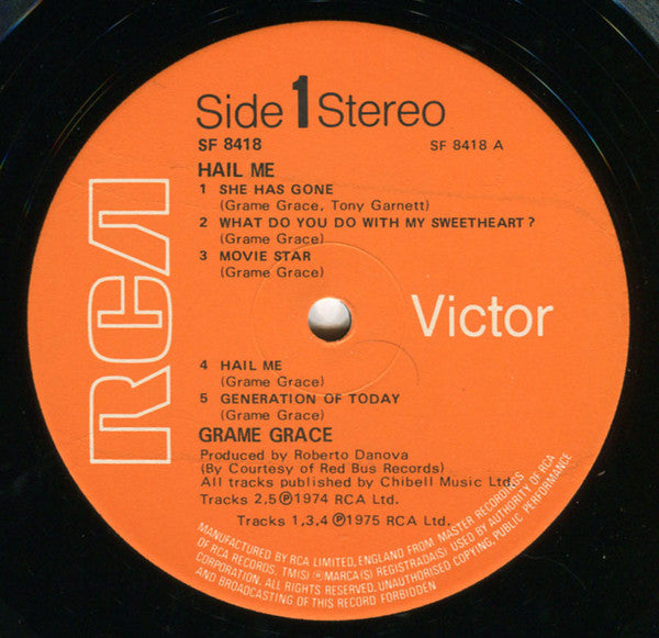 Grame Grace : Hail Me (LP)