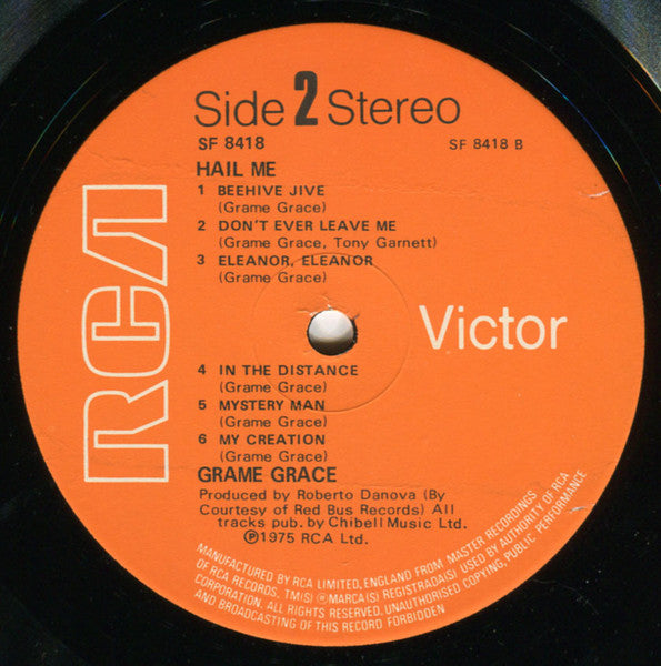 Grame Grace : Hail Me (LP)