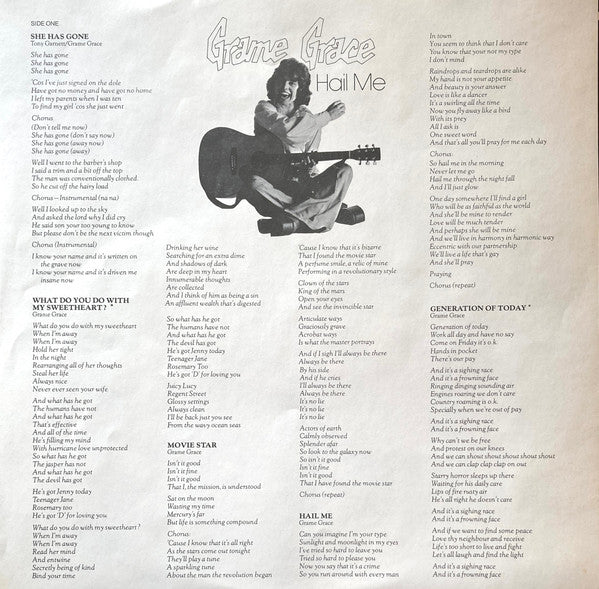 Grame Grace : Hail Me (LP)