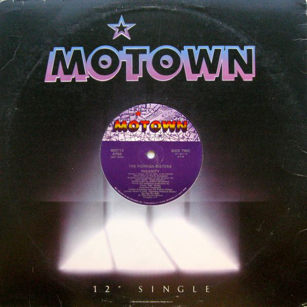 Pointer Sisters : Insanity (12", Single)