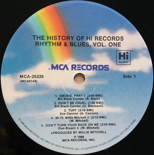 Various : The History Of Hi Records Rhythm & Blues Volume One The Beginnings (LP, Comp)