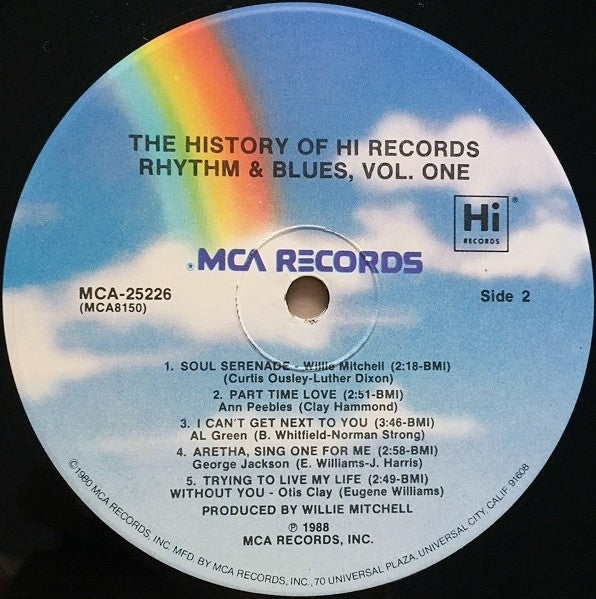 Various : The History Of Hi Records Rhythm & Blues Volume One The Beginnings (LP, Comp)